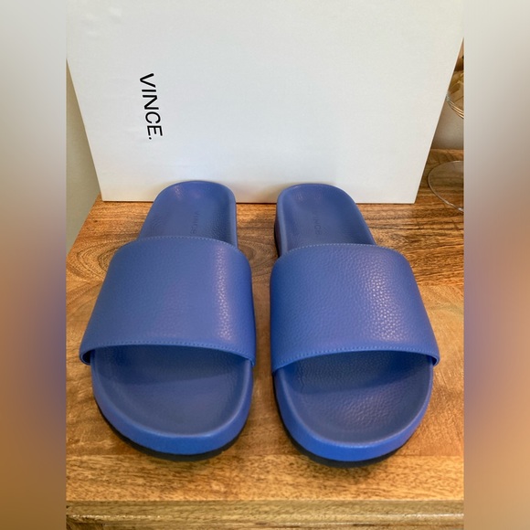 VINCE Gavin Surf LE  Blue Slide Sandal’s - Picture 2 of 11